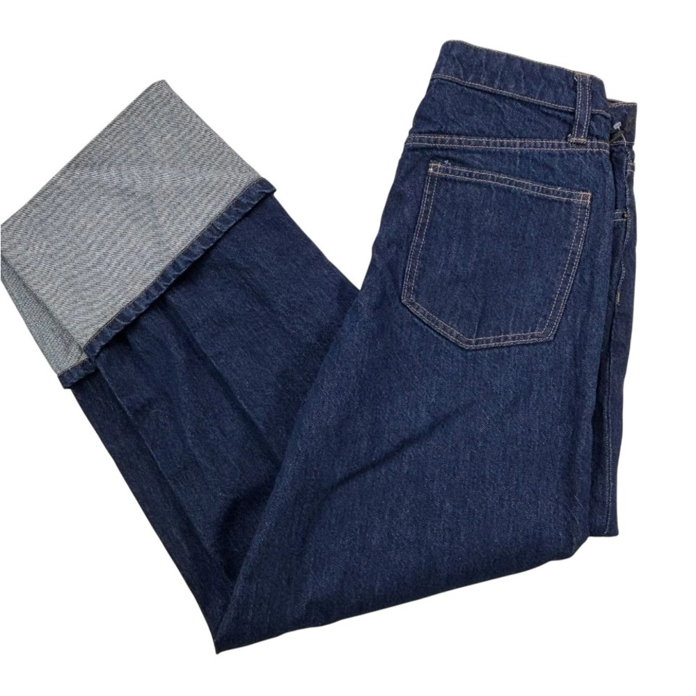 Plus size Kate Spade Stylish High Rise straigth leg wide  cuff dark blue size 14 - Picture 10 of 12